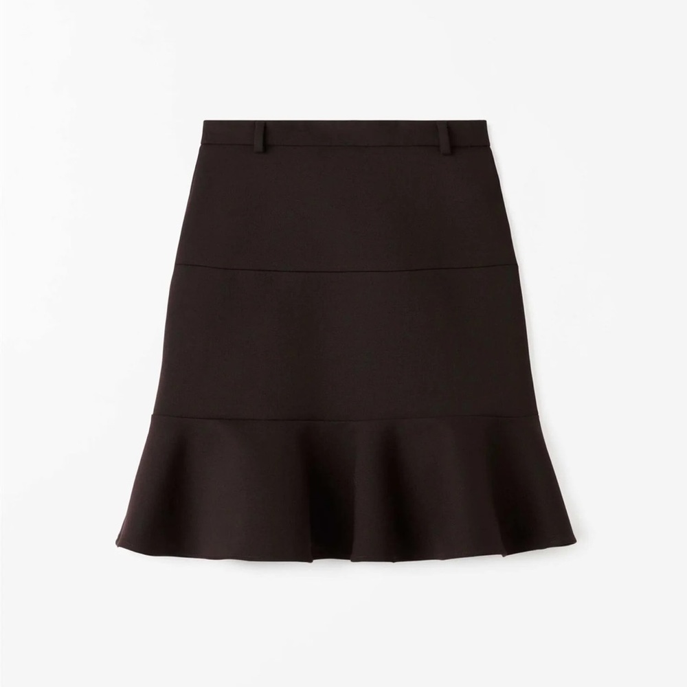 Zara Fitted Skirt with flared hem skirt